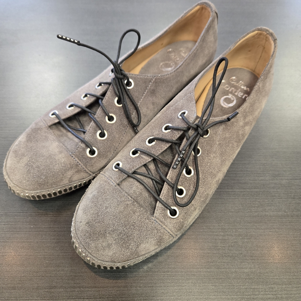 Casual Gray Suede Women's Sneakers